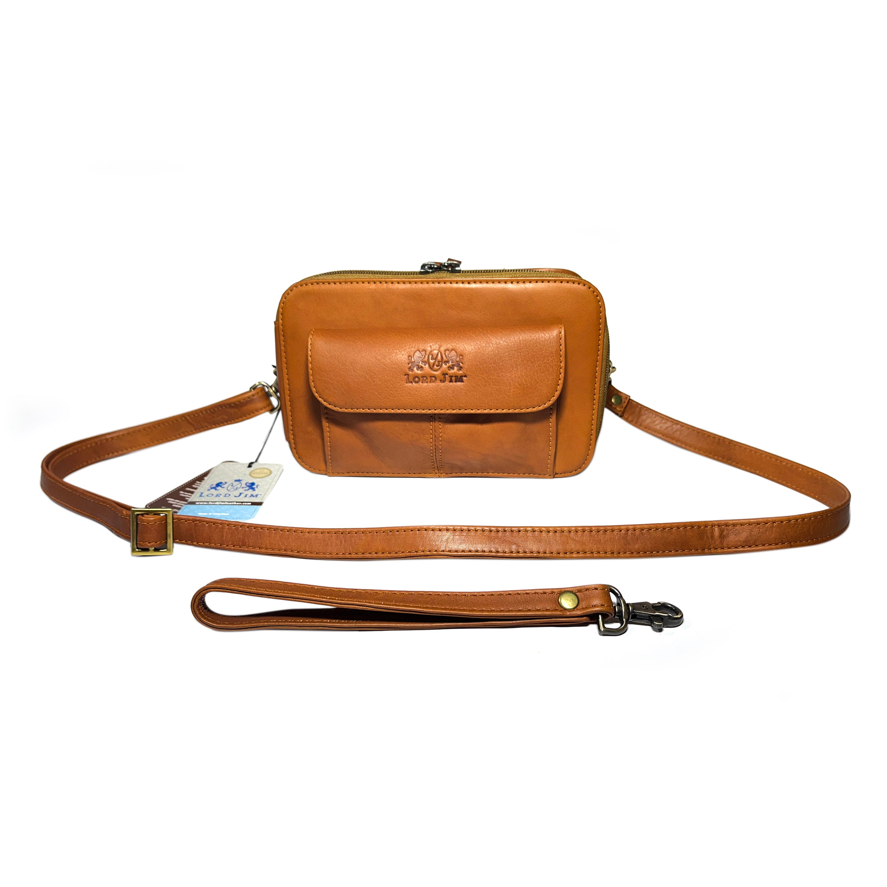 LJ3102 Lord Jim Leather Organizer Wristlet & Crossbody Bag