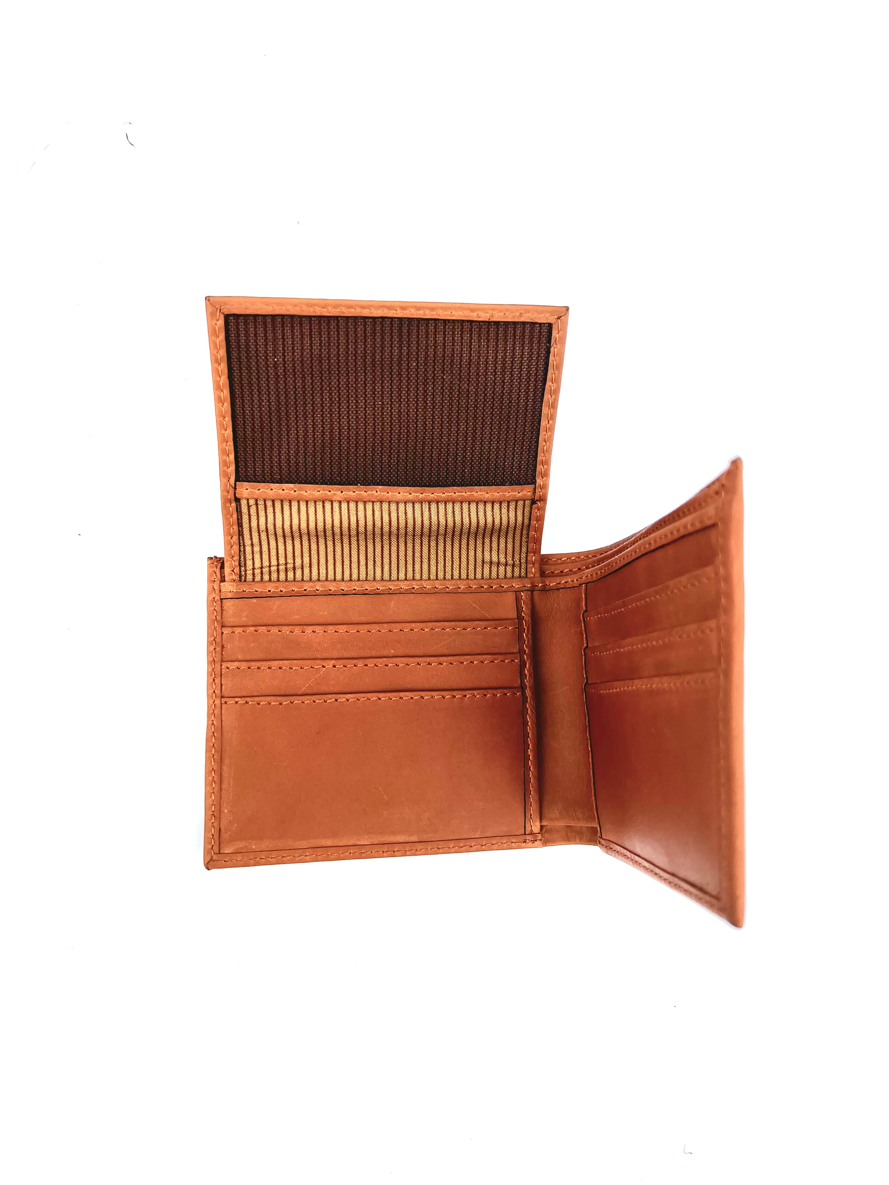 LJ108002 Leather Men wallet with flap