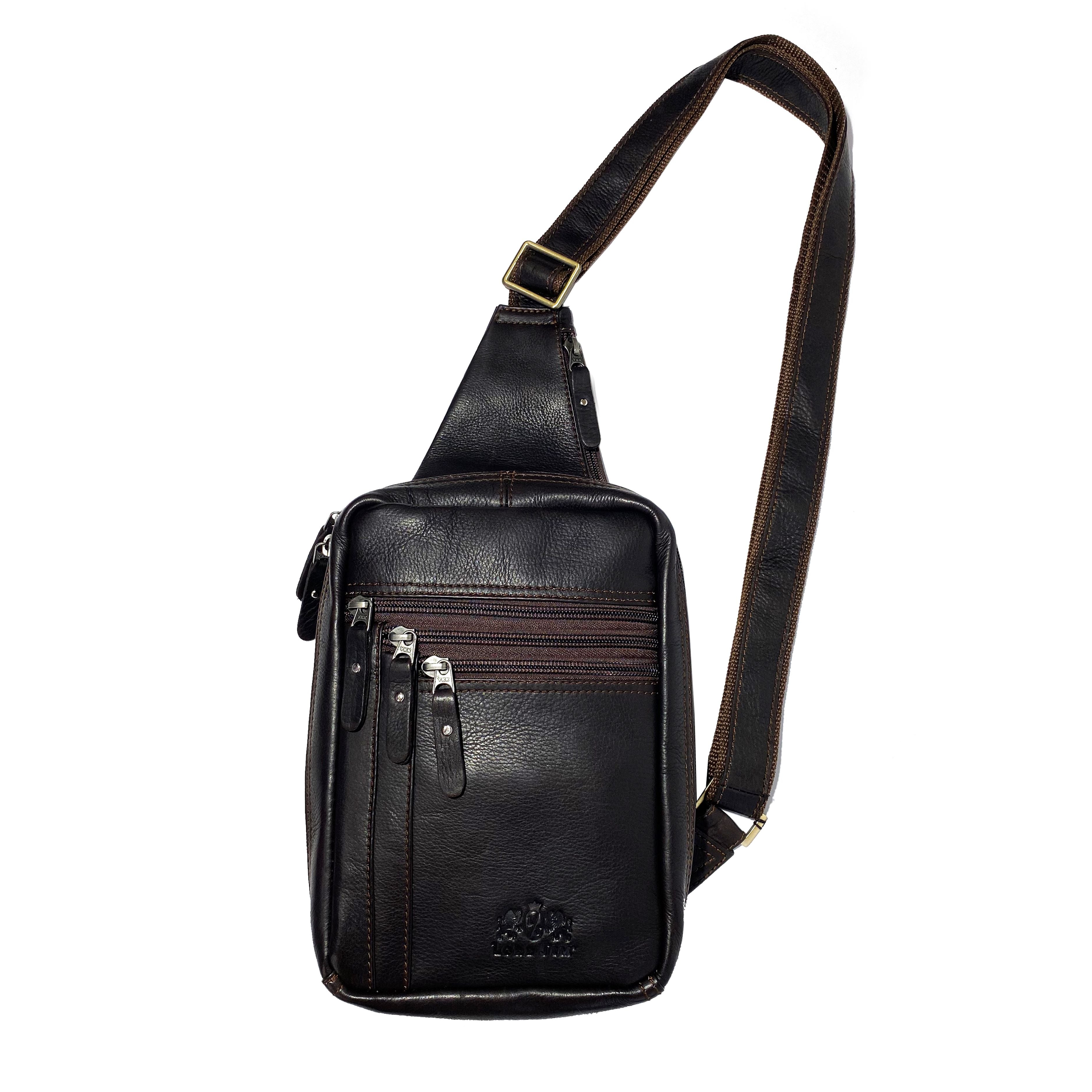 LJ1029 1022 The Sentinel Sling - Full-Grain Cowhide