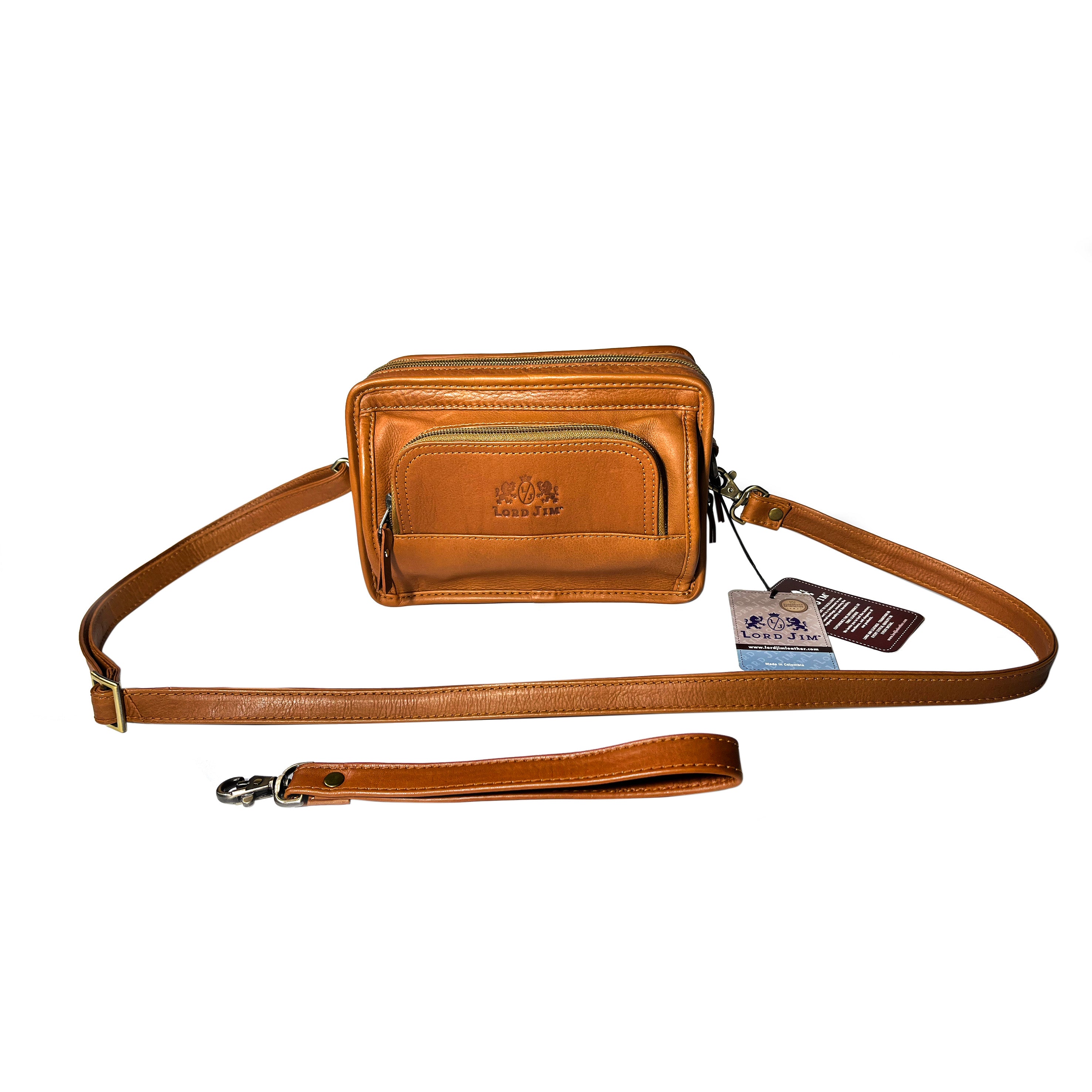 LJ3101 Lord Jim Leather Organizer Wristlet & Crossbody Bag