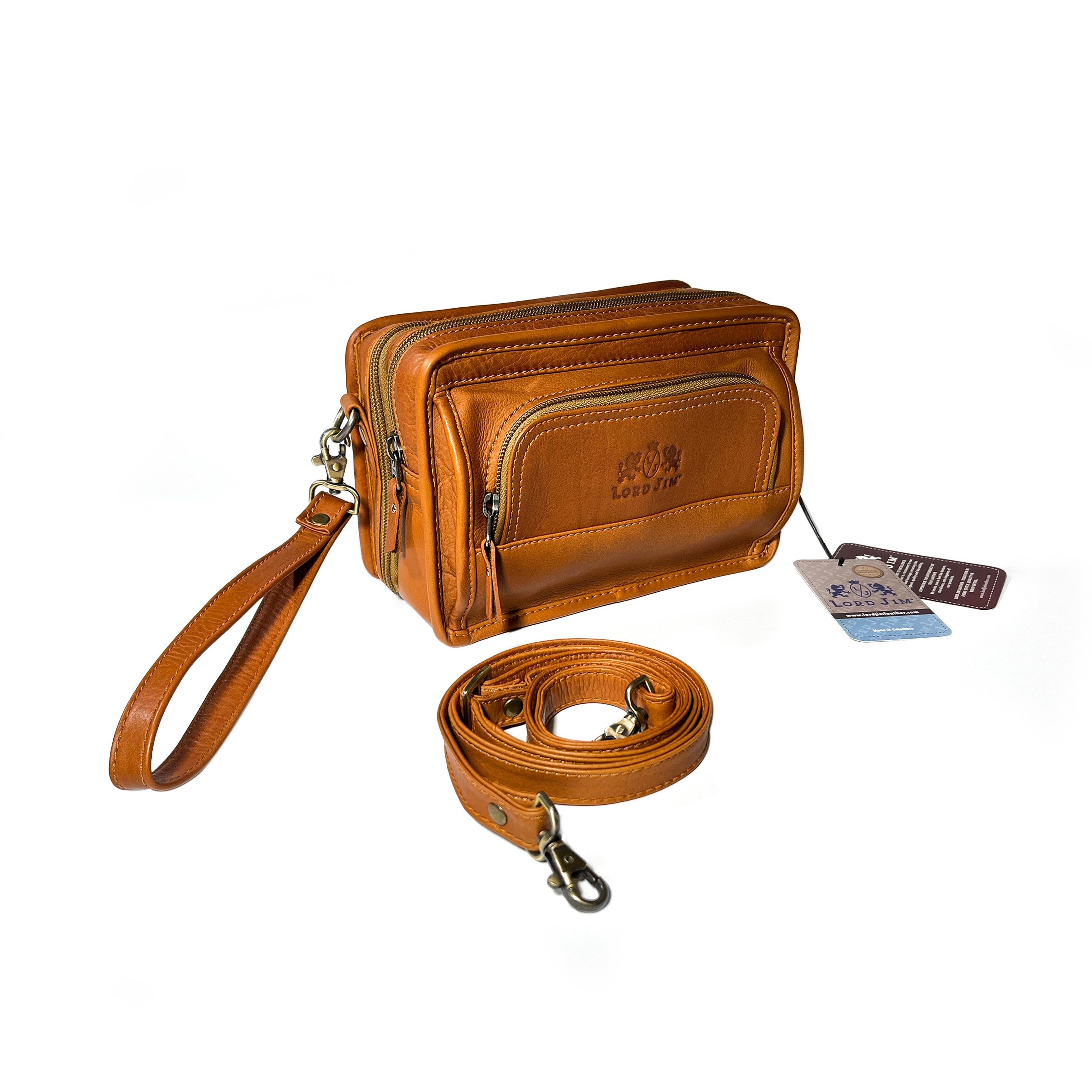 LJ3101 Lord Jim Leather Organizer Wristlet & Crossbody Bag
