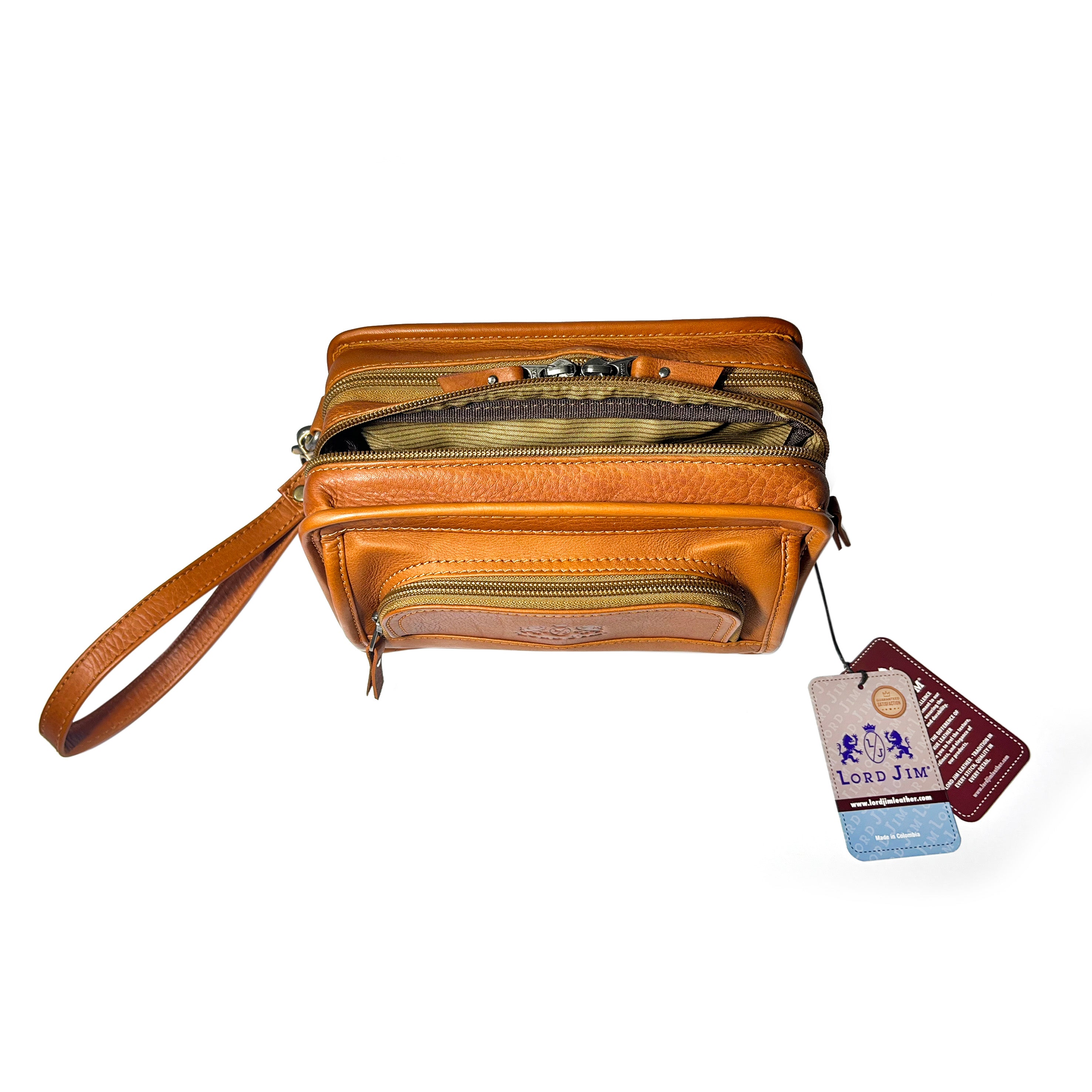 LJ3101 Lord Jim Leather Organizer Wristlet & Crossbody Bag
