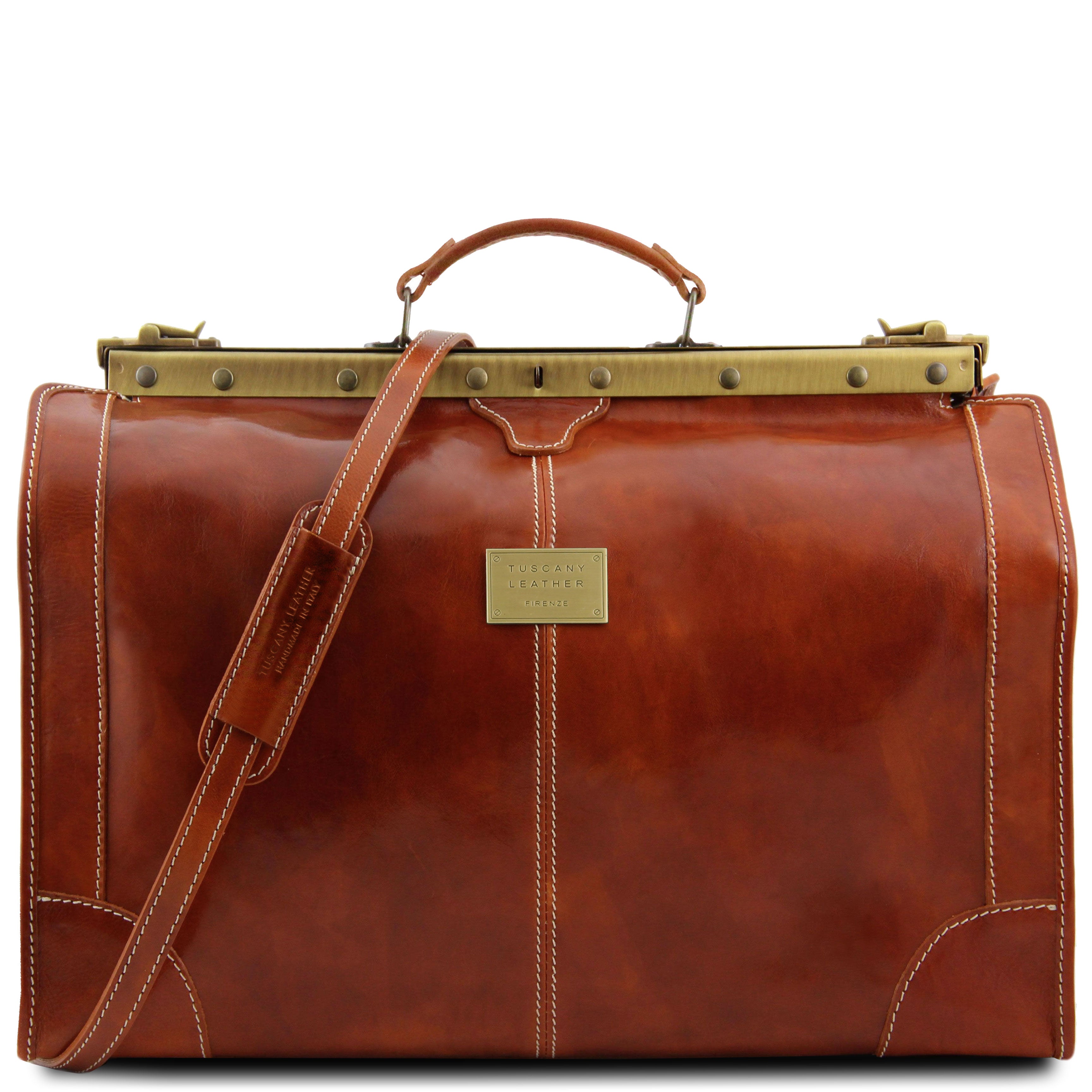 MADRID TL1022 Gladstone Leather Bag - Large size