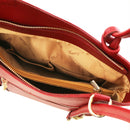 PATTY Safiano Leather Convertible Bag