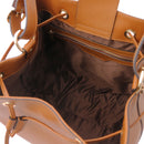 MINERVA LJ142145 Leather Bucket bag