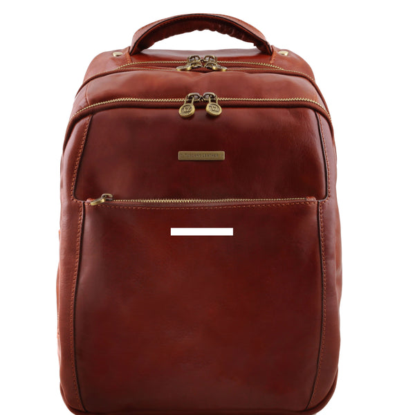 Lord Jim PHUKET TL141402 3 Compartments Leather Laptop Backpack