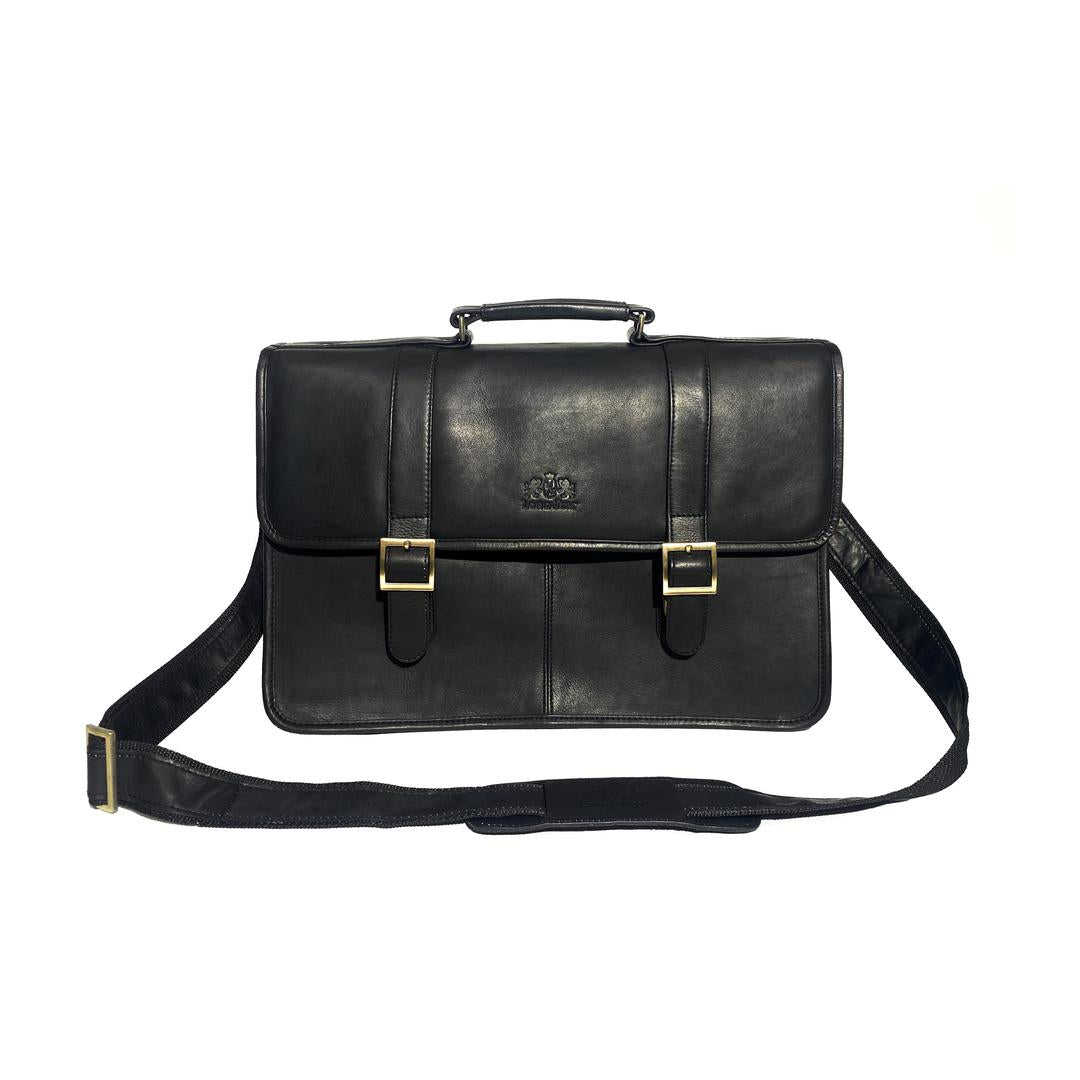 JUST JIM Leather briefcase