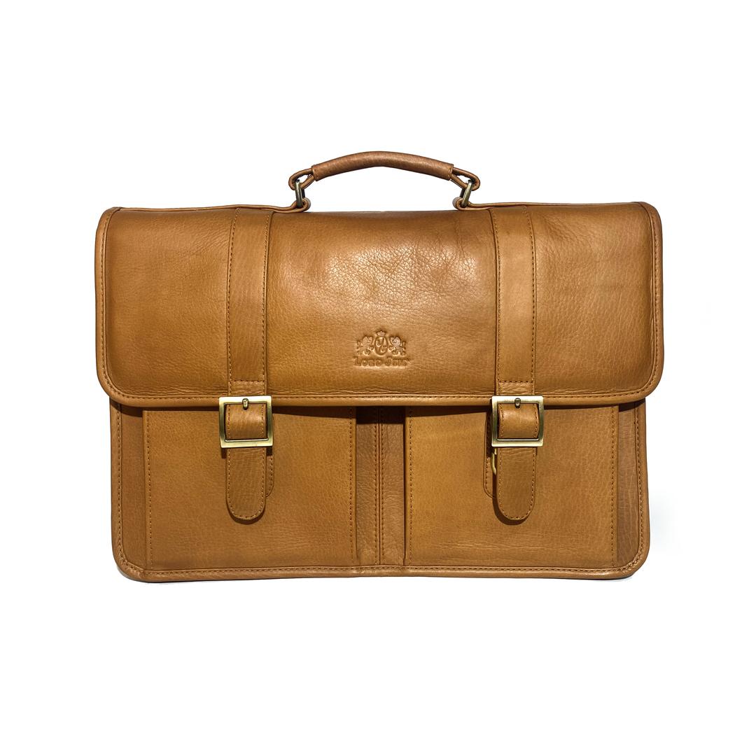 JUST JIM Leather briefcase