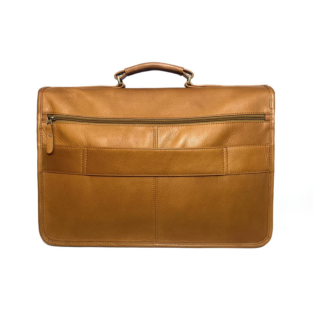 JUST JIM Leather briefcase