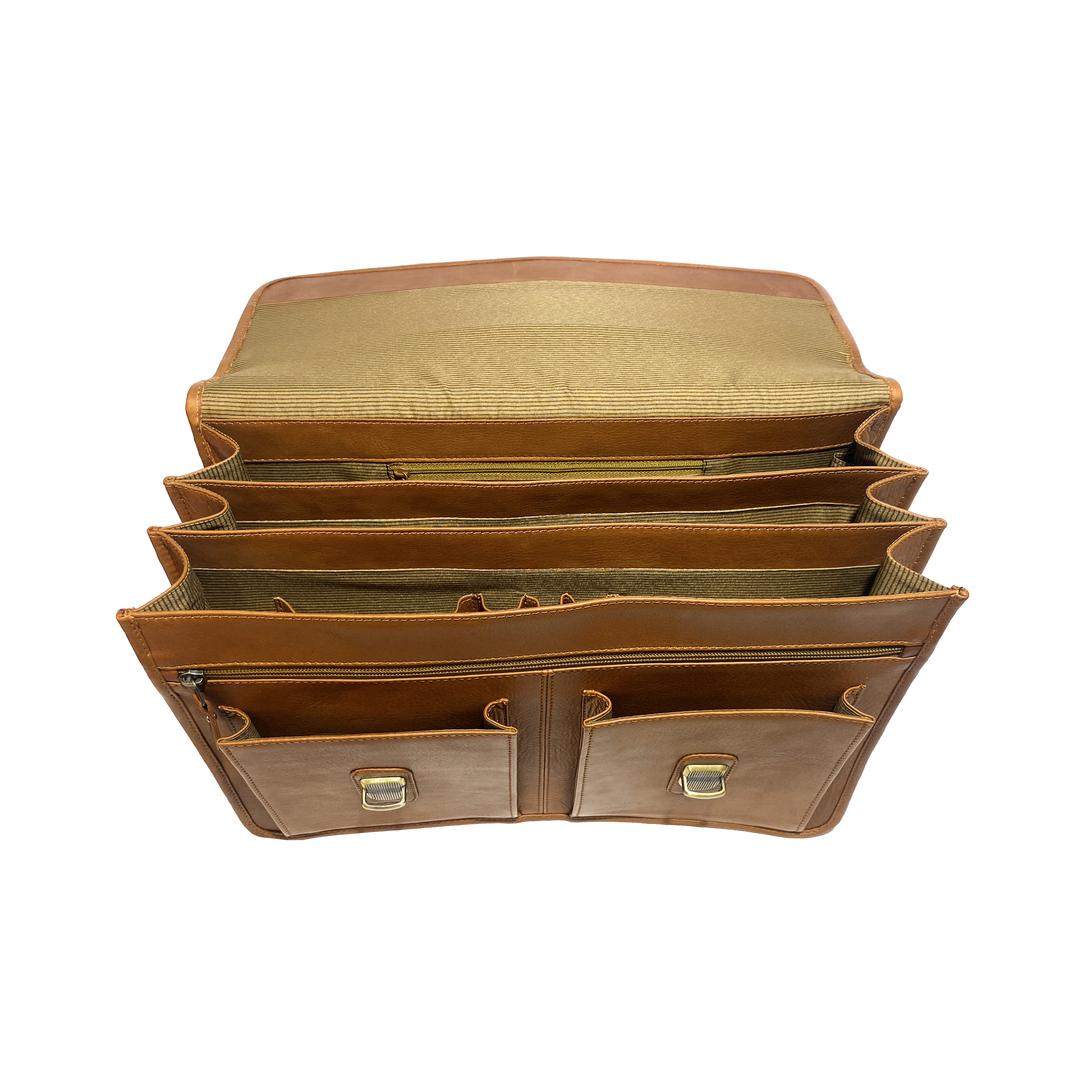 JUST JIM Leather briefcase