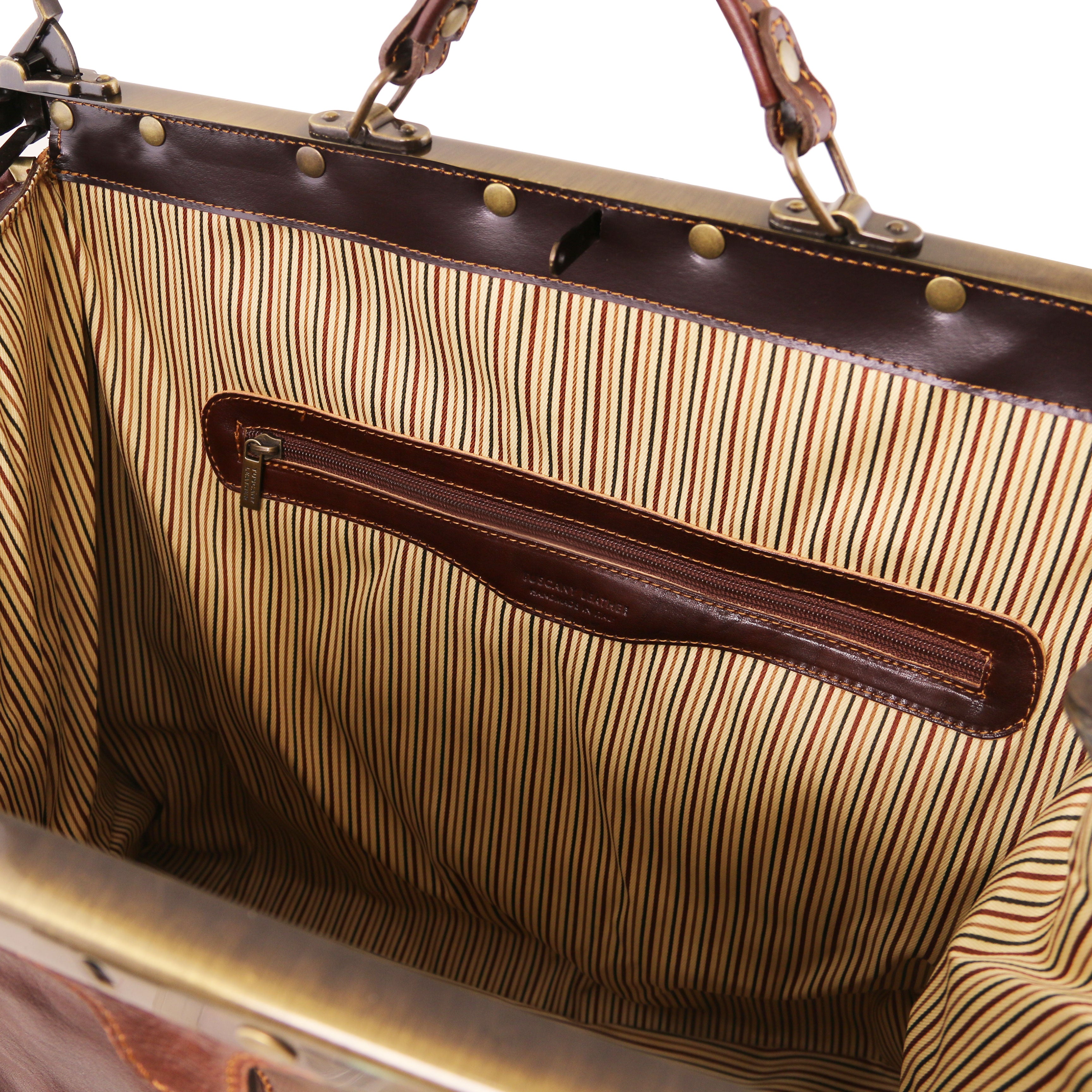 MADRID TL1022 Gladstone Leather Bag - Large size