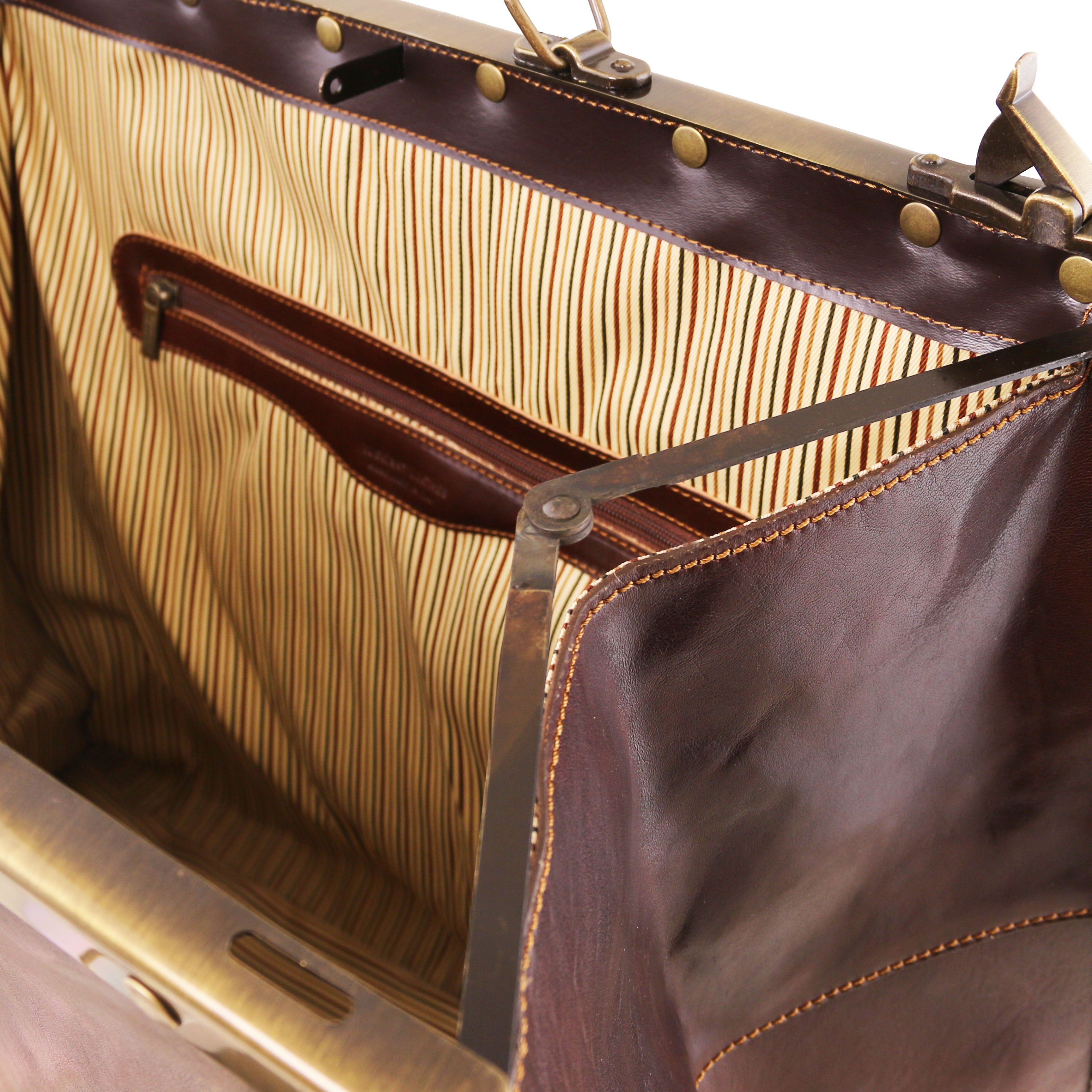 MADRID TL1022 Gladstone Leather Bag - Large size