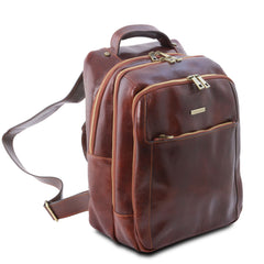 Lord Jim PHUKET TL141402 3 Compartments Leather Laptop Backpack