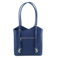 PATTY Safiano Leather Convertible Bag