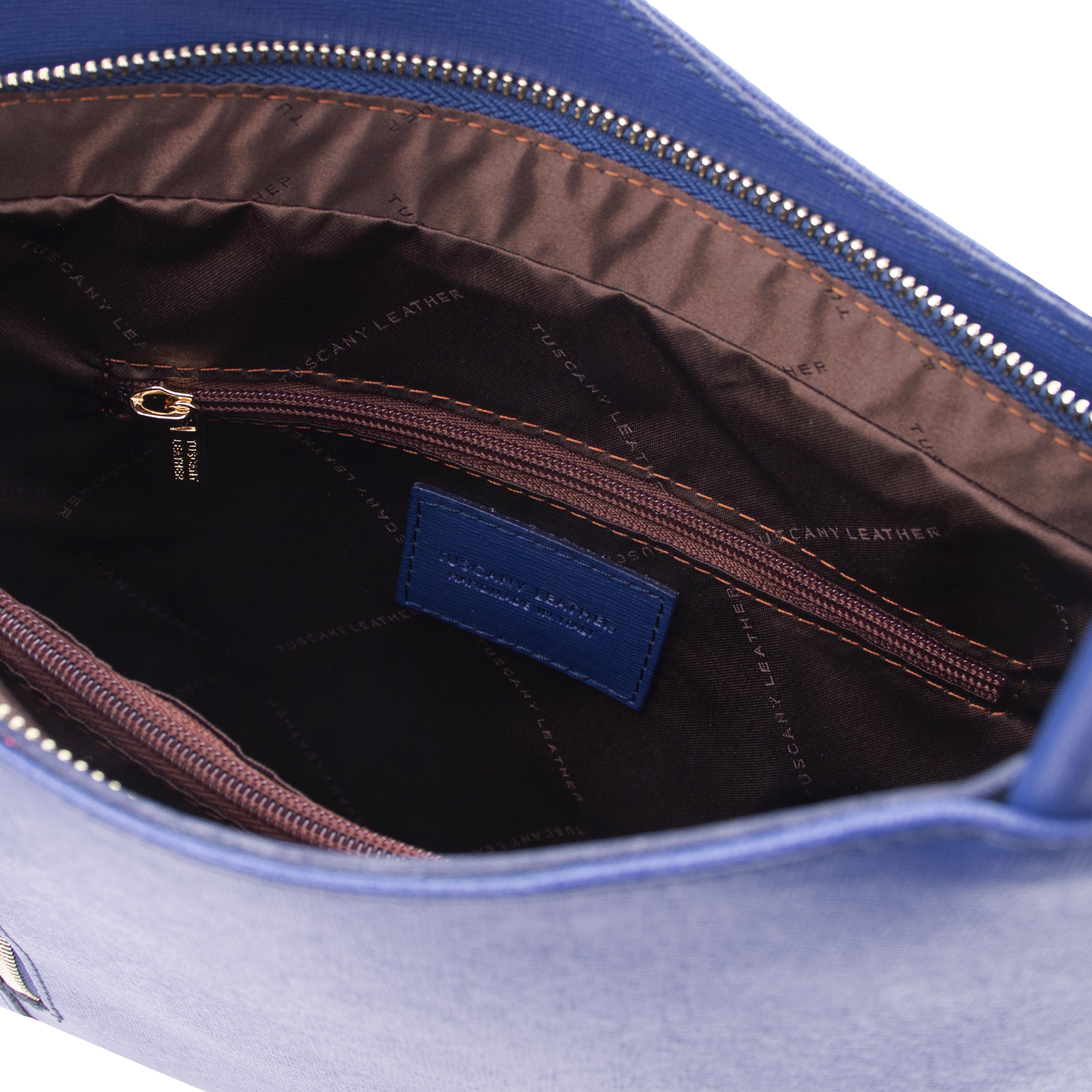 PATTY Safiano Leather Convertible Bag