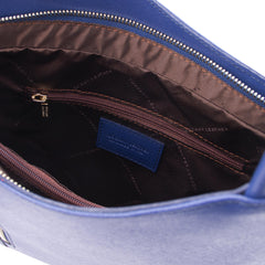 PATTY Safiano Leather Convertible Bag