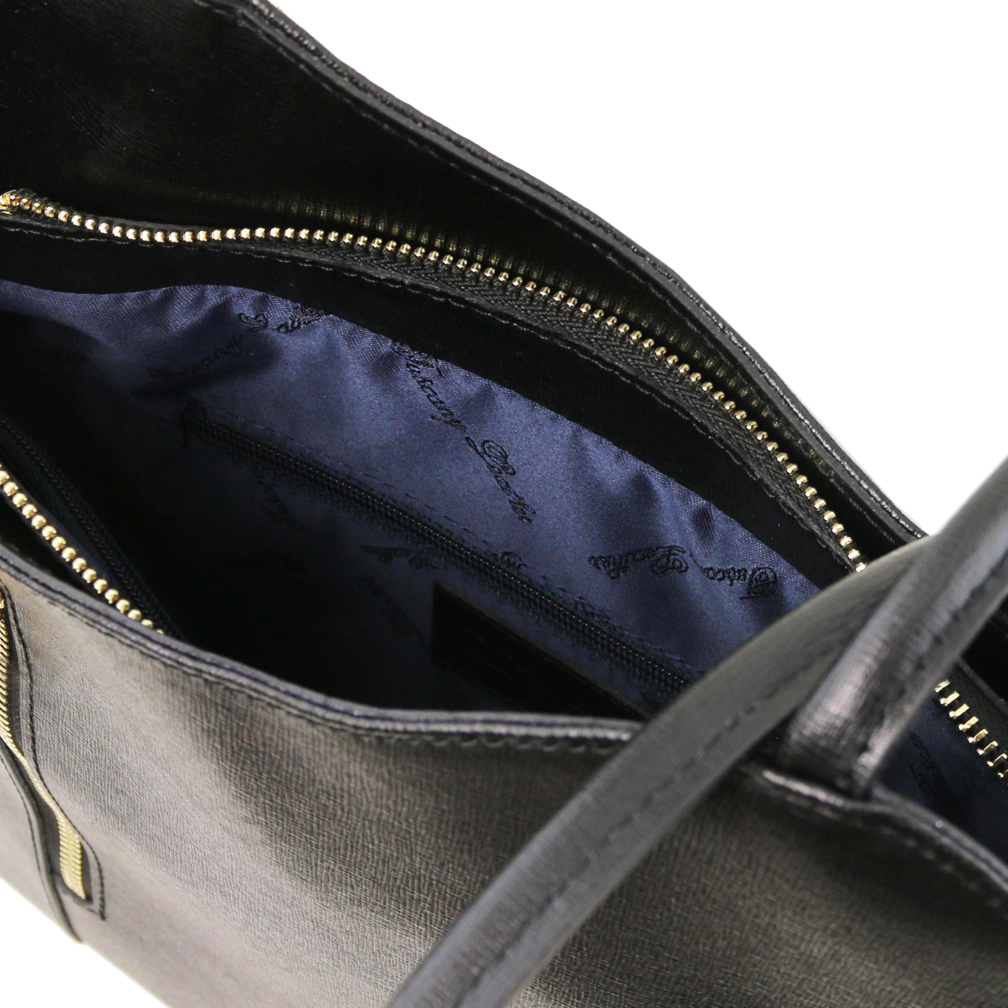 PATTY Safiano Leather Convertible Bag