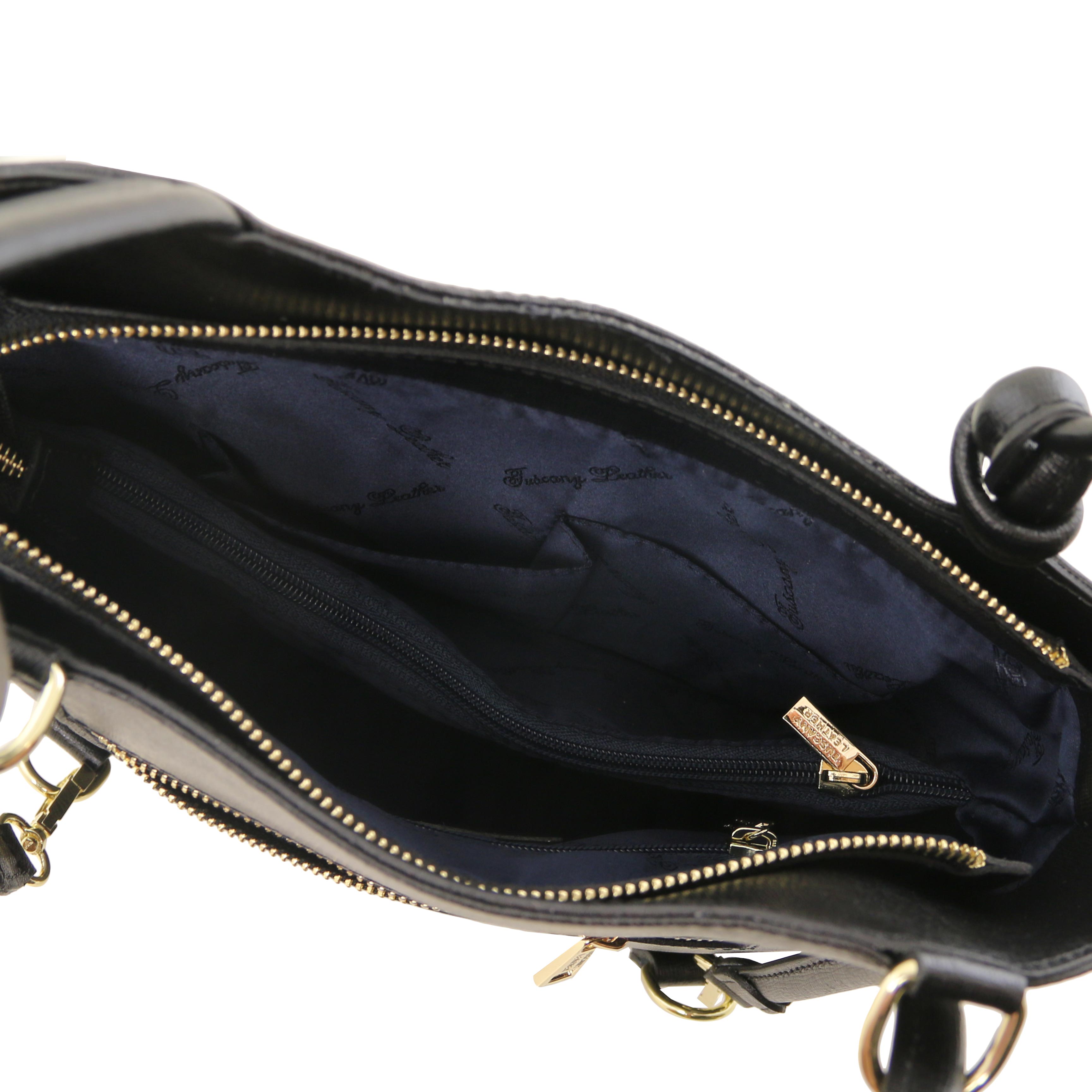 PATTY Safiano Leather Convertible Bag