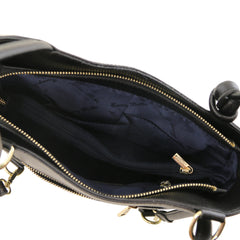 PATTY Safiano Leather Convertible Bag