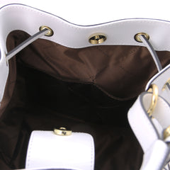 MINERVA LJ142145 Leather Bucket bag
