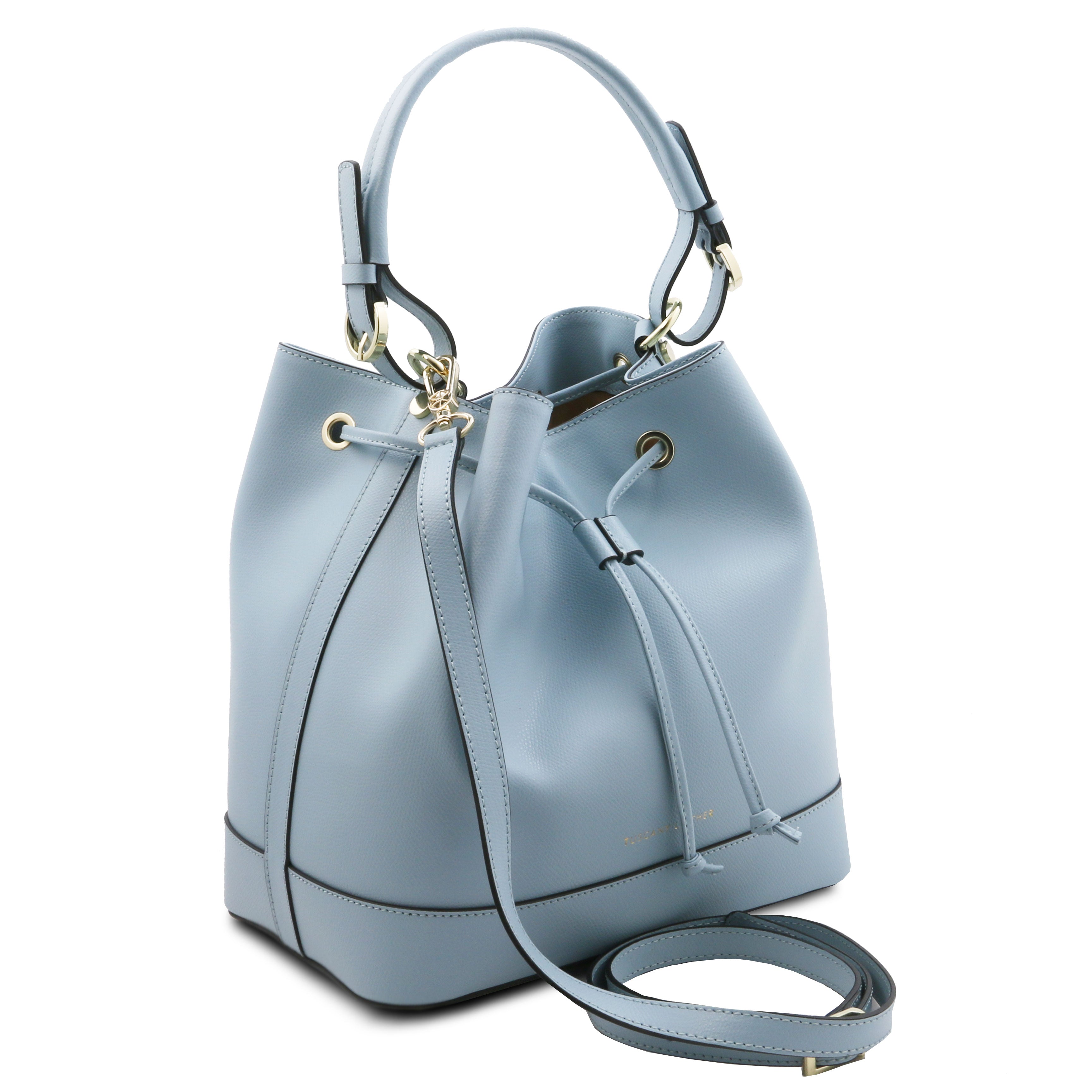 MINERVA LJ142145 Leather Bucket bag