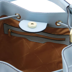 MINERVA LJ142145 Leather Bucket bag