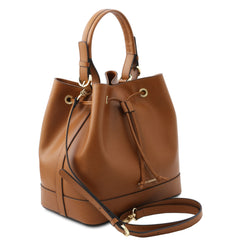 MINERVA LJ142145 Leather Bucket bag
