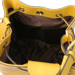 MINERVA LJ142145 Leather Bucket bag