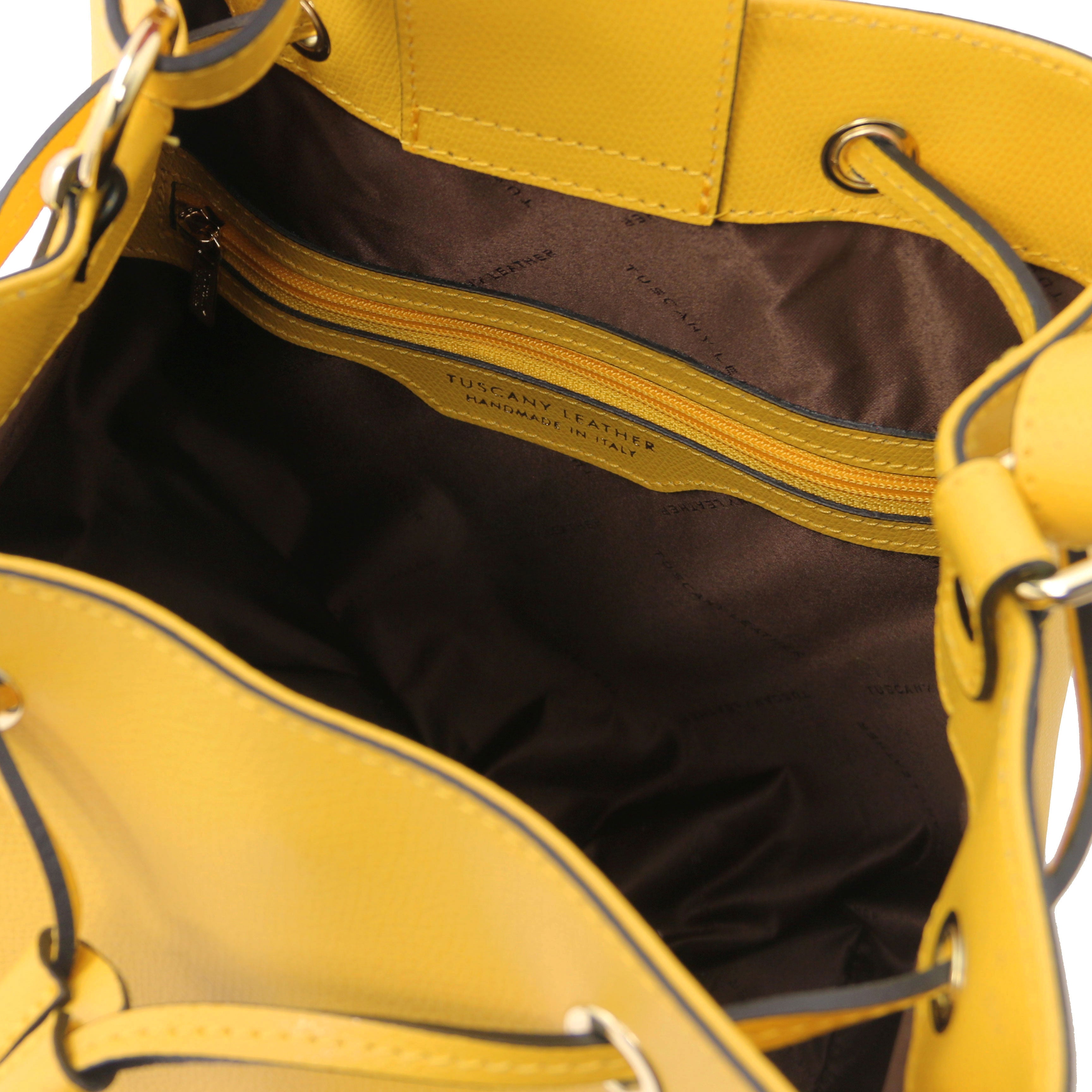 MINERVA LJ142145 Leather Bucket bag