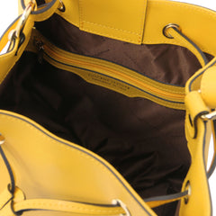 MINERVA LJ142145 Leather Bucket bag