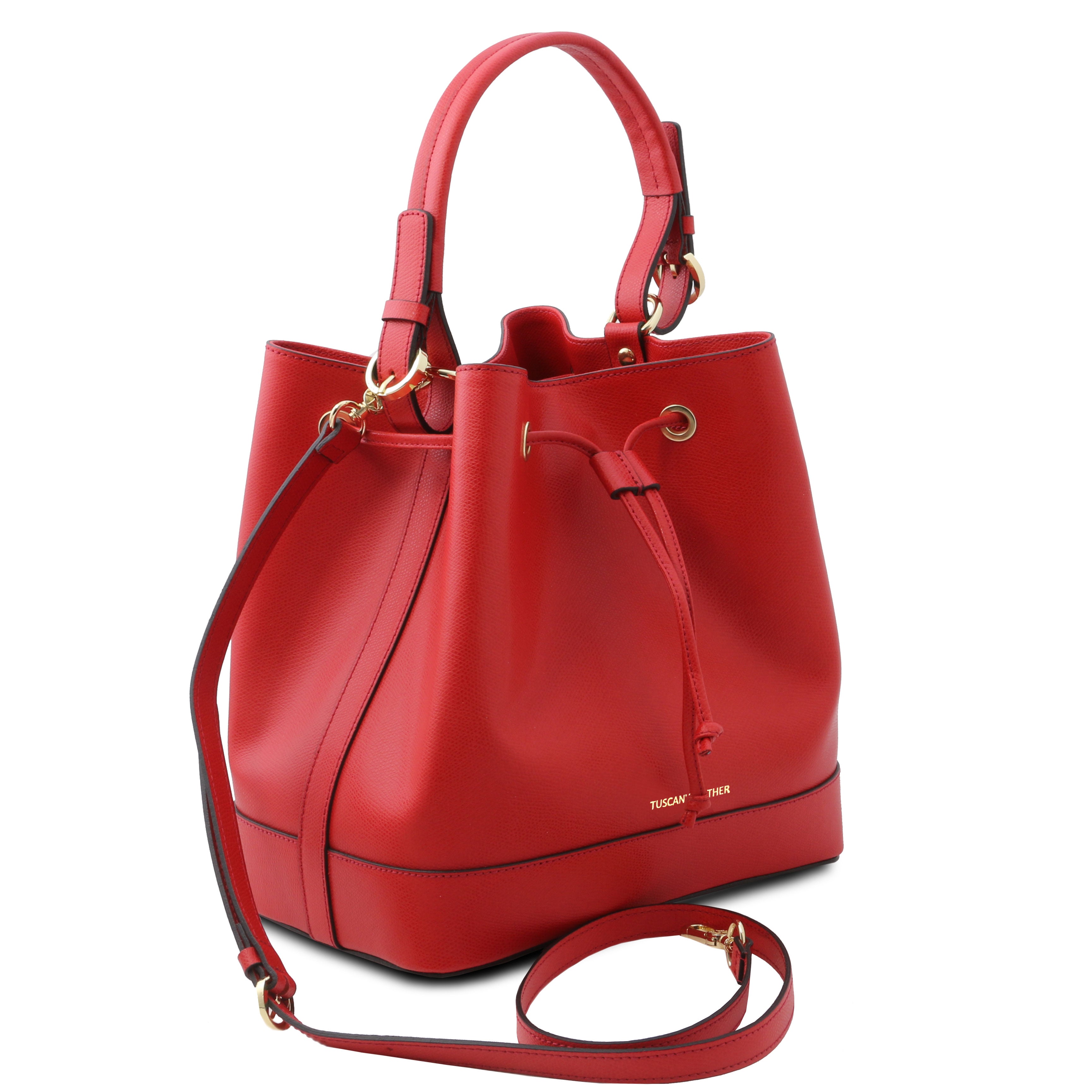 MINERVA LJ142145 Leather Bucket bag