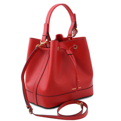 MINERVA LJ142145 Leather Bucket bag