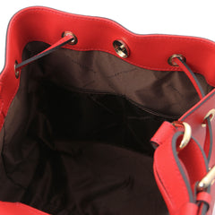 MINERVA LJ142145 Leather Bucket bag