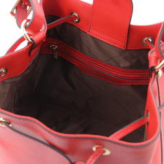 MINERVA LJ142145 Leather Bucket bag