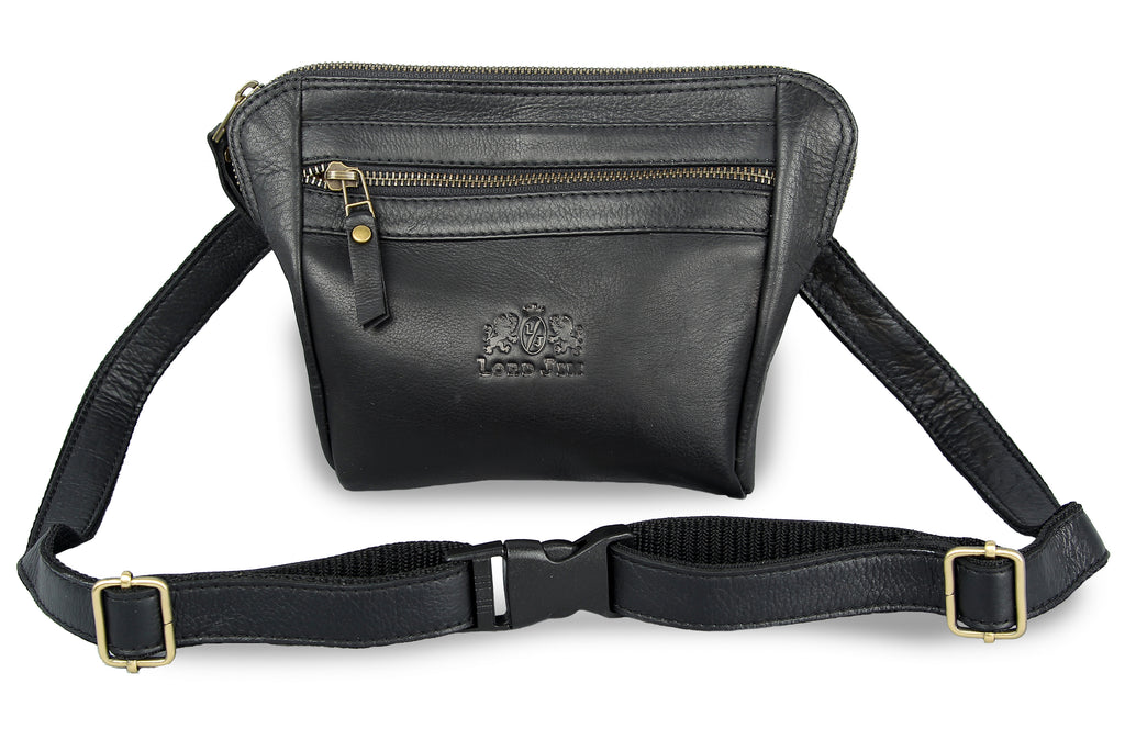Flat fanny pack 2025 leather