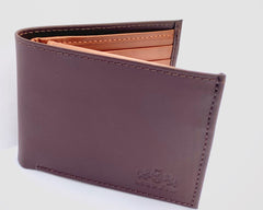 Leather Men wallet with flap